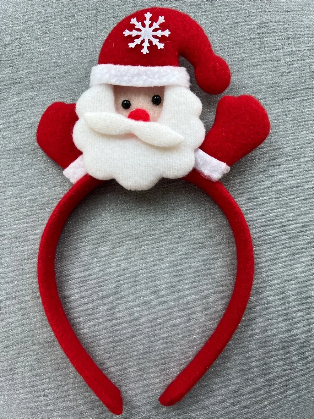 Kids Festive Red & White Santa Headband